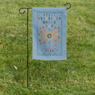 QUIDDITCH™ World Cup Blue Poster Garden Flag