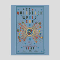 QUIDDITCH™ World Cup Blue Poster Postcard
