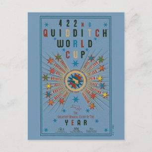 QUIDDITCH™ World Cup Blue Poster Postcard