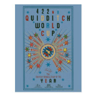 QUIDDITCH™ World Cup Blue Poster Postcard