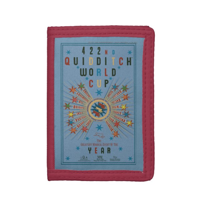 QUIDDITCH™ World Cup Blue Poster Trifold Wallet (Front Vertical)