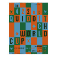 QUIDDITCH™ World Cup Checkerboard Poster Postcard