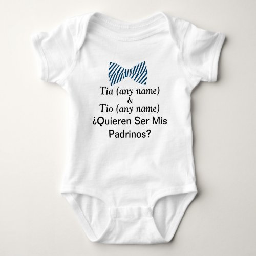 Quieren Ser Mis Padrinos Godfather Proposal Baby B Baby Bodysuit