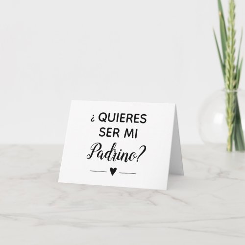 Quieres Ser Mi Padrino Godmother Proposal Invitation