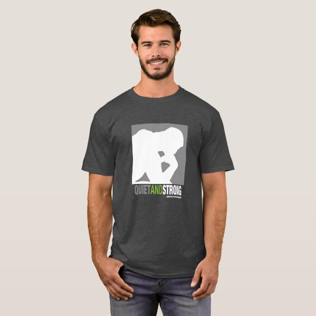 Quiet and Strong Logo Shirt - Dark (Front Full)