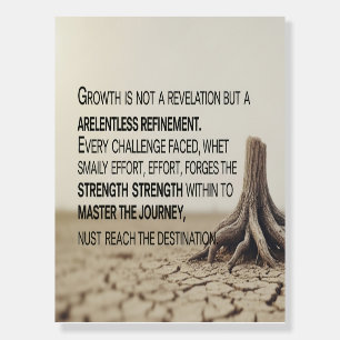 Quiet Art of Growth Foam Board