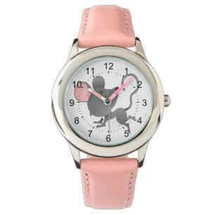 Quiet as a Mouse Cute Cartoon Watch