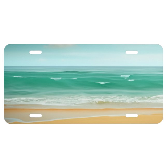 Quiet Beach License Plate (Front)