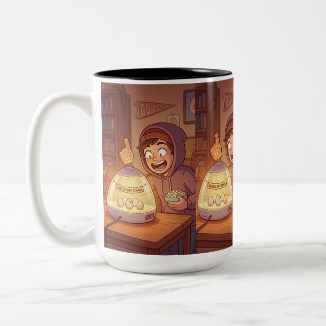 Quiet Before the Hatch Two-Tone Coffee Mug (Left)