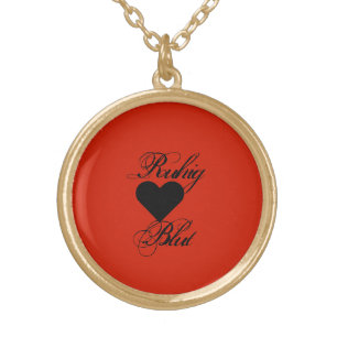 Quiet blood saying Keep cool sayings Gold Plated Necklace