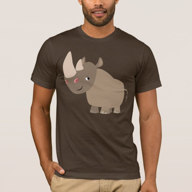 Quiet Cartoon Rhino T-shirt (Front)