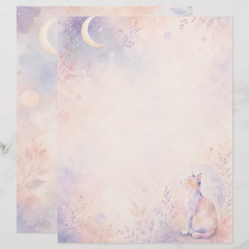 Quiet Cat in Moonlight Letterhead