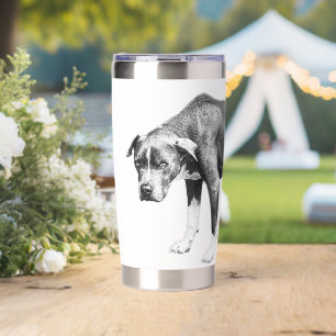 Quiet Check-In – Soft-Eyed Side Pose Insulated Tumbler