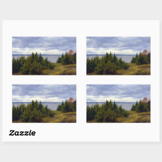 Quiet Coast of Vormsi Rectangular Sticker
