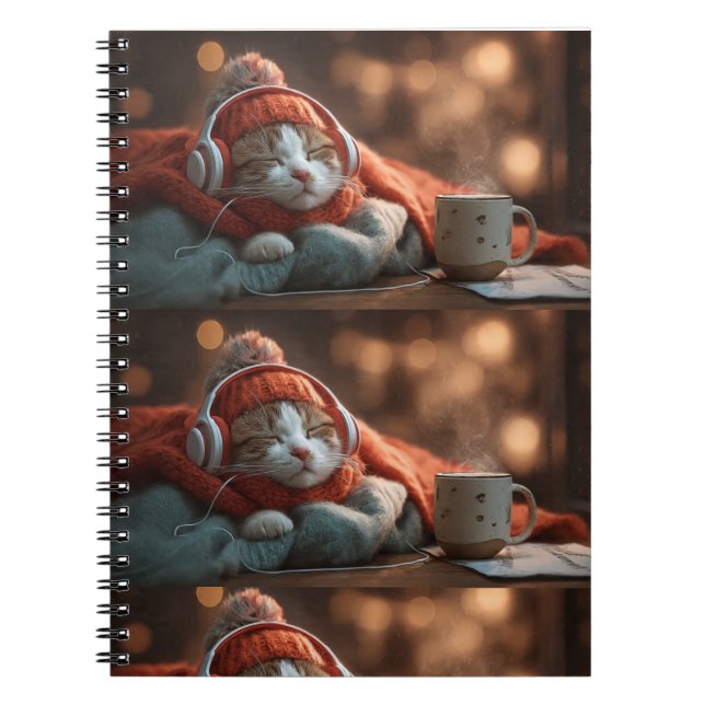 Quiet Comfort – Cozy Cat Reflection Journal (Front)