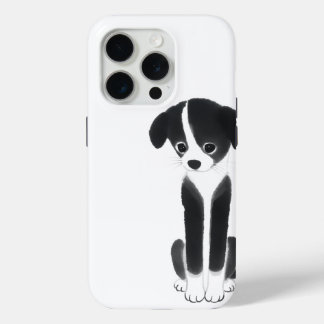 Quiet Companion – Zen Ink Puppy iPhone 15 Pro Case