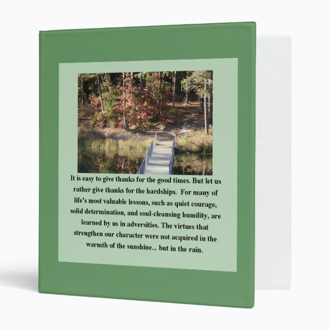 Quiet Courage Inspirational Binder (Front/Inside)