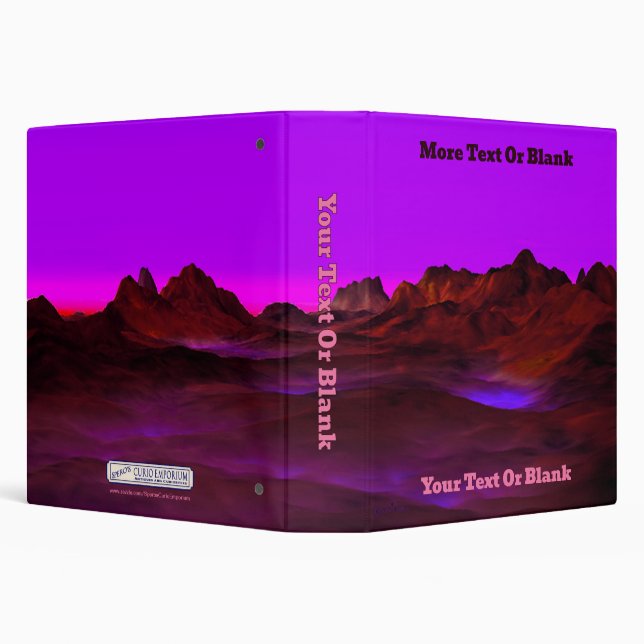 Quiet Desert Evening 3 Ring Binder (Background)