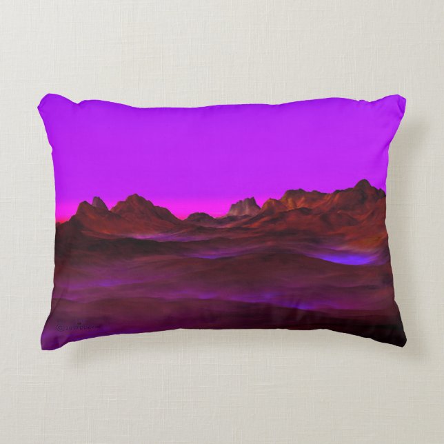 Quiet Desert Evening Accent Pillow (Front)