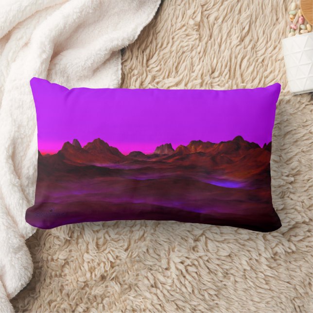 Quiet Desert Evening Lumbar Pillow (Blanket)