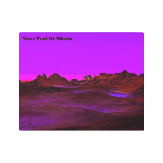 Quiet Desert Evening Metal Print (Front)