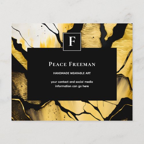 Quiet Emergence | Modern Gold Abstract Design Flyer