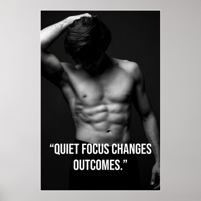 Quiet Focus Changes Outcomes – Quote Poster (Front)