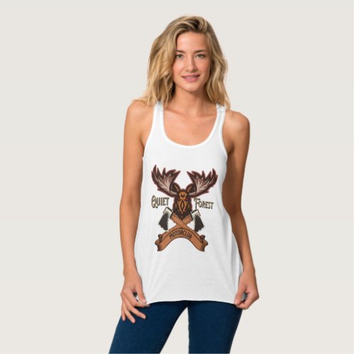 Quiet Forest Motorclub simple and cool Tank Top