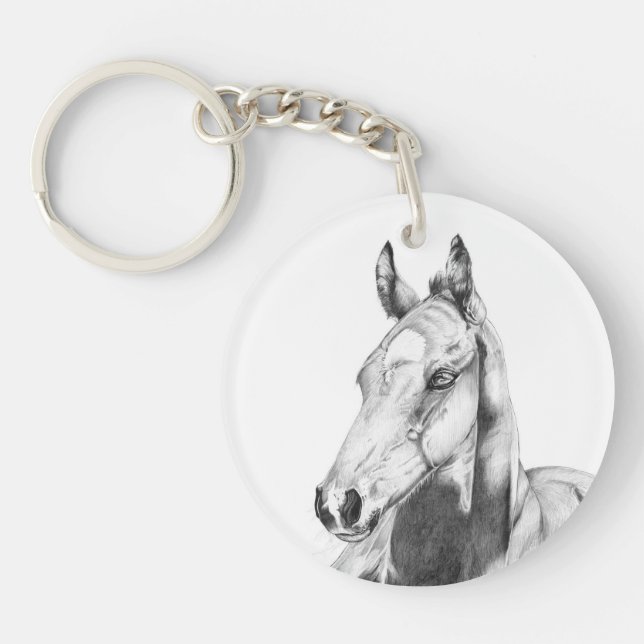 Quiet Gaze Keychain (Front)