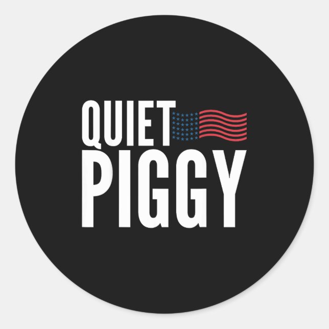 Quiet Ggy Funny Quiet Ggy  Classic Round Sticker (Front)