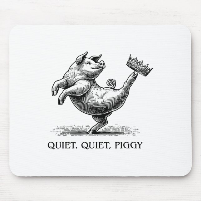 Quiet Ggy Meme Feminist Subtle Humor Protest Resis Mouse Pad (Front)