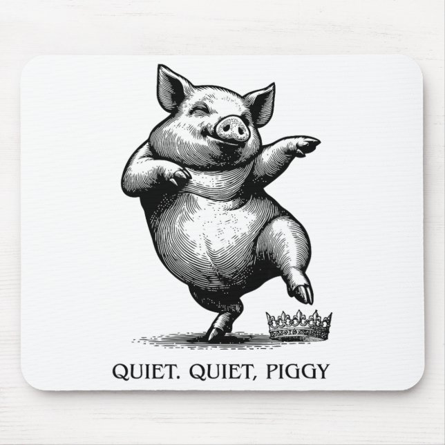 Quiet Ggy Meme Feminist Subtle Humor Protest Resis Mouse Pad (Front)