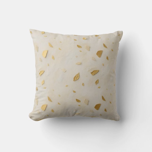 Quiet Gold — Subtle Luxury & Wedding Suite Throw Pillow (Front)