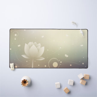 Quiet Grace with Lotus Desk Mat