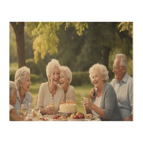 quiet happy times of life after retirement  wood wall art