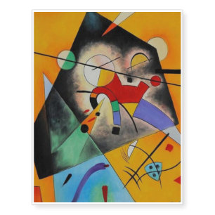 Quiet Harmony Wassily Kandinsky Temporary Tattoos