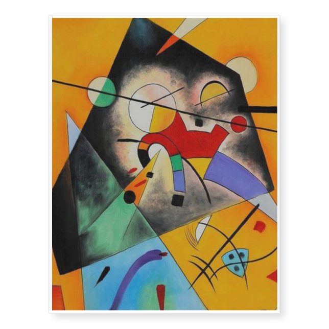 Quiet Harmony Wassily Kandinsky Temporary Tattoos (Front)