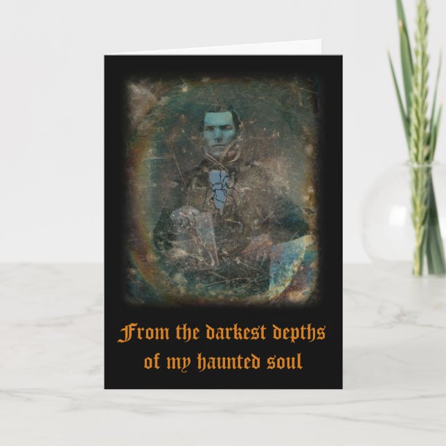 Quiet Haunting Halloween Greeting Card (Front)