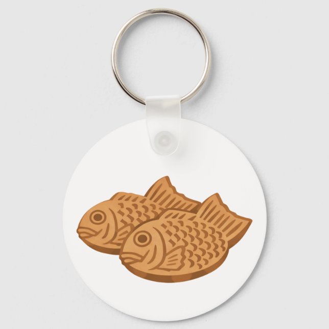 Quiet Icons – Japanese Taiyaki Keychain (Front)