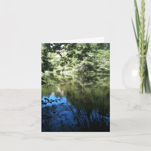 Quiet Lake Personalized Greeting Card (Front)