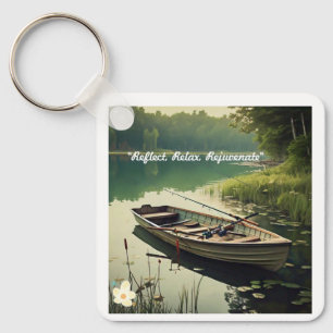 "Quiet Lake Serenity" Keychain