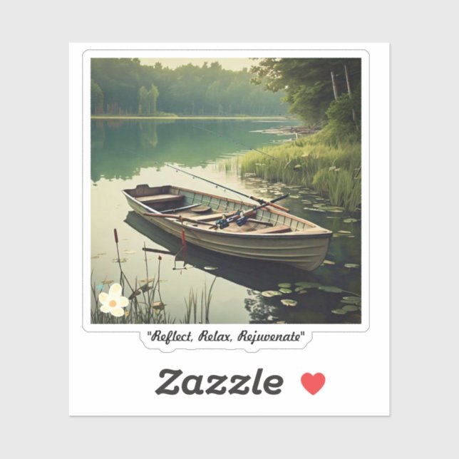 "Quiet Lake View" Sticker (Sheet)