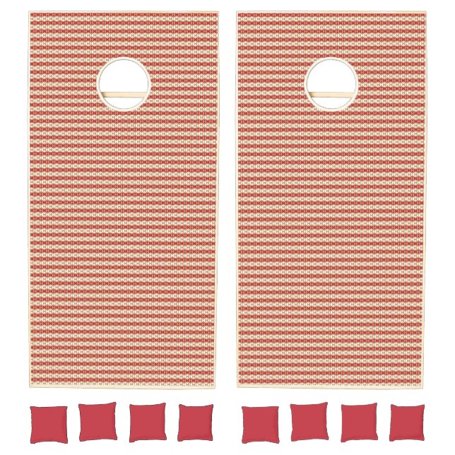 Quiet Luxury Designer Pattern Tote Bag Cornhole Set (Set)