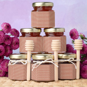 Quiet Luxury Designer Pattern Tote Bag Honey Jar Favors