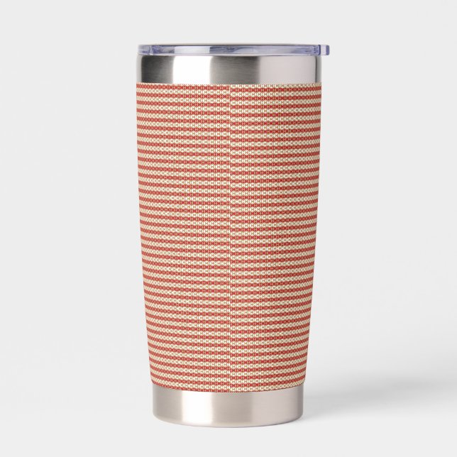 Quiet Luxury Designer Pattern Tote Bag Insulated Tumbler (Left)