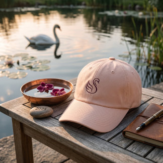 Quiet Luxury Minimalist Swan Dad Hat | Aesthetic C