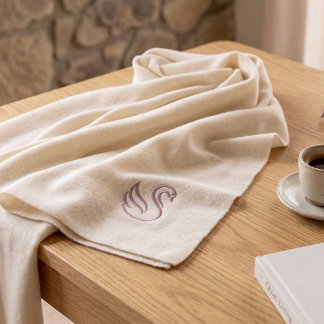 Quiet Luxury Minimalist Swan Long Chiffon Scarf |