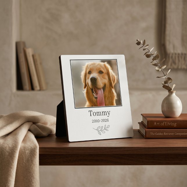 Quiet Luxury Pet Memorial Name & Date Keepsake Plaque (Quiet Luxury Pet Memorial Name & Date Keepsake Plaque)