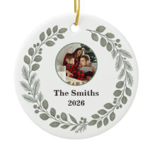 Quiet Luxury Sage Green Family Photo Christmas