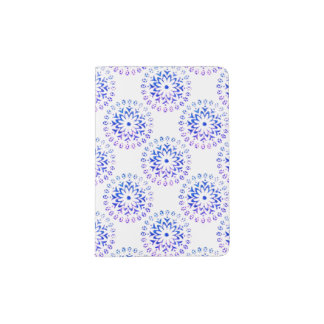 Quiet Mandalas Motif Design in Purple Passport Holder